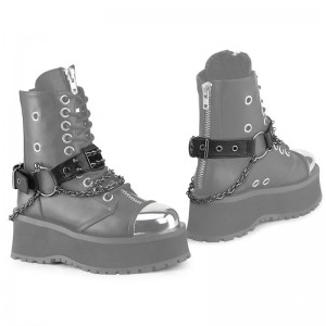 Demonia Boot Harness (Pair) Leather Asusteet Mustat Suomi | WG9-74837B5