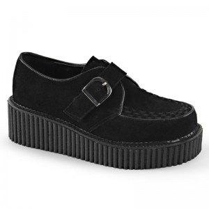 Demonia Creeper 118 Platform Monk Naisten Creepers Mustat Suomi | CC3-08830Z1