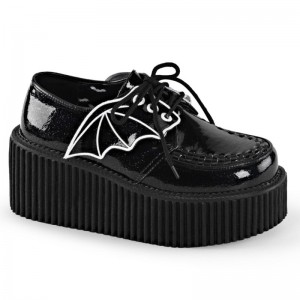 Demonia Creeper 205 Platform Naisten Creepers Mustat Suomi | XU5-10541W2