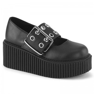 Demonia Creeper 230 Platform Mary Jane Naisten Creepers Mustat Suomi | KD0-59365O8