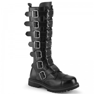 Demonia Riot 21mp Leather Steel Toe Miesten Korkeat Saappaat Mustat Suomi | IT3-07620W4