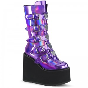 Demonia Swing 230 Platform Naisten Mid Saappaat Violetit Suomi | DV4-12711Z8