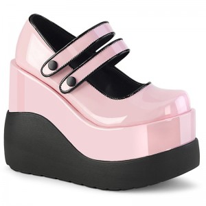 Demonia Void 37 Wedge Platform Naisten Mary Janes Pinkki Suomi | SX0-39753Z2