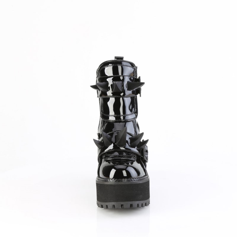 Demonia Assault 72 Heel Platform Naisten Nilkkurit Mustat Suomi | WY8-95119G0