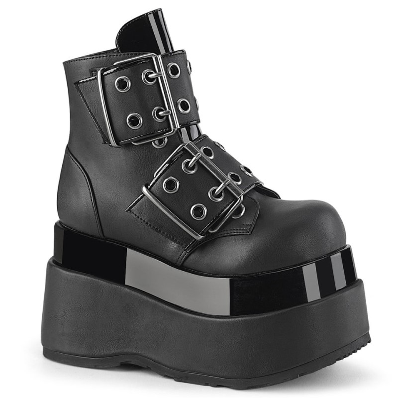 Demonia Bear 104 Tiered Platform Lace Up Naisten Nilkkurit Mustat Suomi | PW6-03950C5