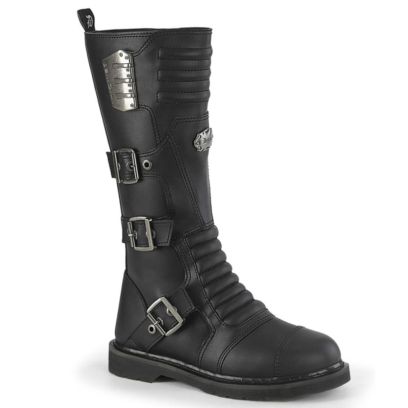 Demonia Bolt 405 Heel Combat Boot Miesten Korkeat Saappaat Mustat Mustat Suomi | EG9-60096F1