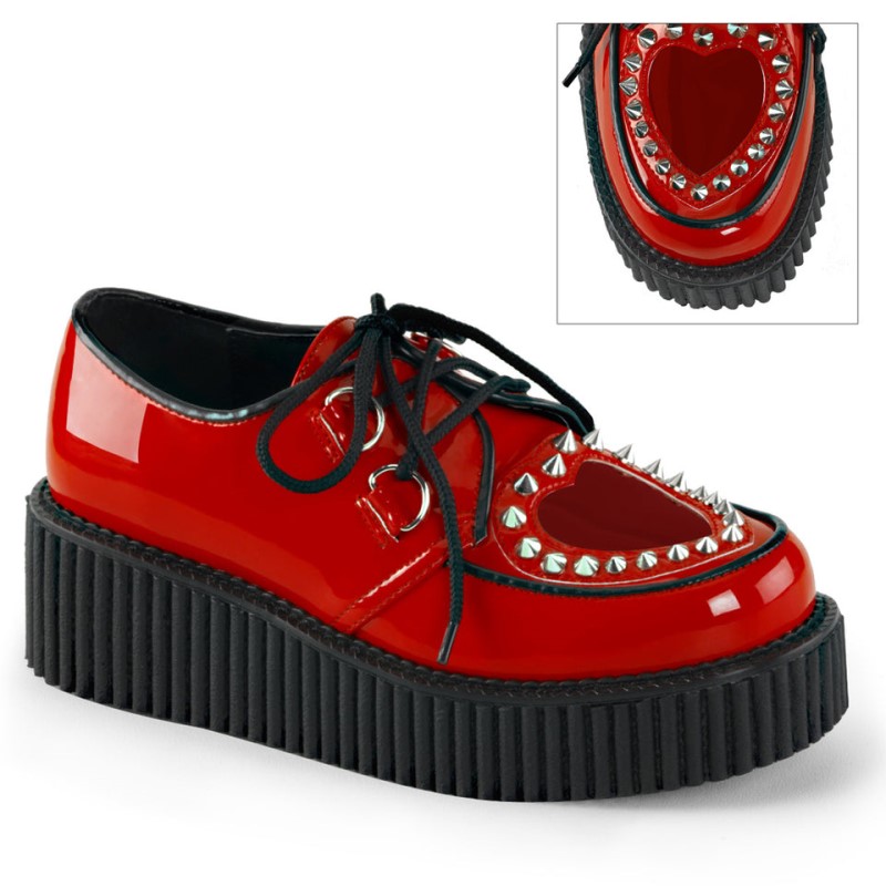 Demonia Creeper 108 Platform Naisten Creepers Punainen Suomi | HC5-69796U3