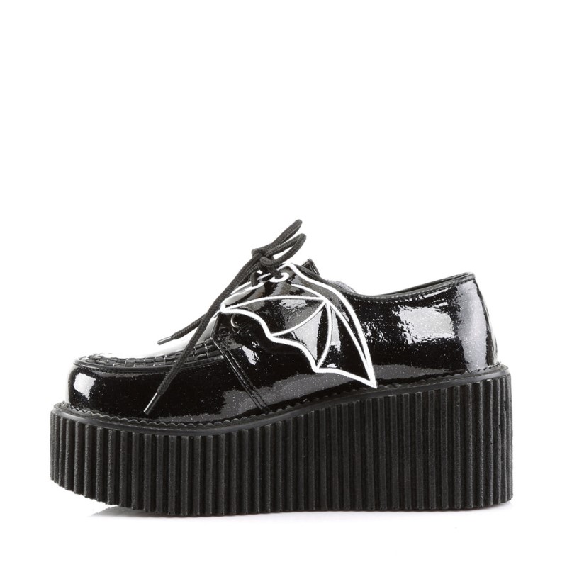 Demonia Creeper 205 Platform Naisten Creepers Mustat Suomi | XU5-10541W2