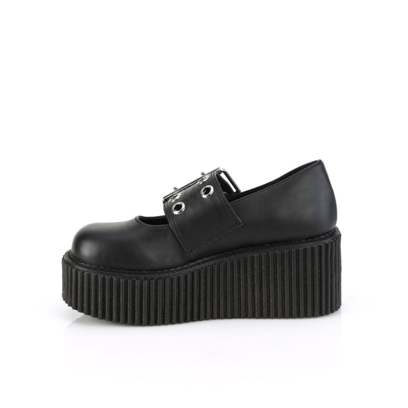 Demonia Creeper 230 Platform Mary Jane Naisten Creepers Mustat Suomi | KD0-59365O8