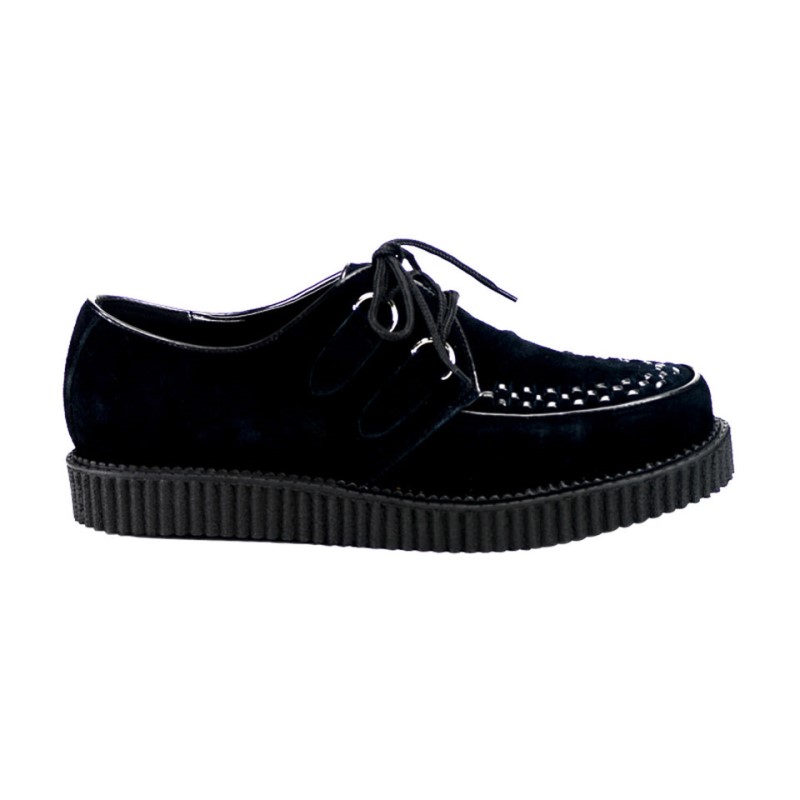 Demonia Creeper 602s Platform Gothic Rockabilly Punk Naisten Creepers Mustat Suomi | HJ3-28902S4