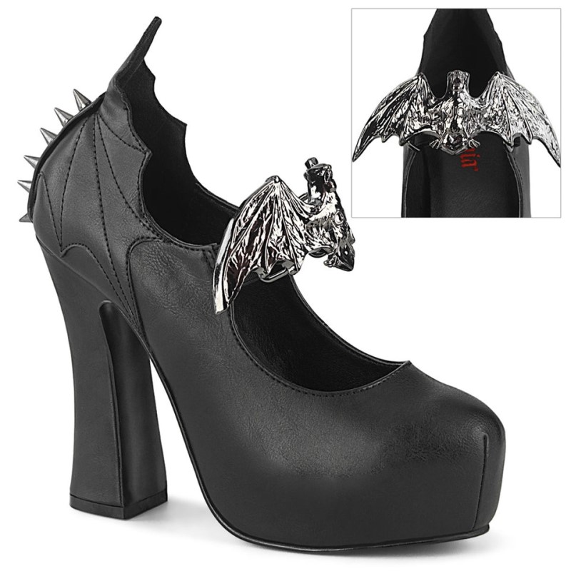 Demonia Demon 18 Heel Concealed Platform Slip On Mary Jane Naisten Korkokengät Mustat Suomi | PV9-83798O8