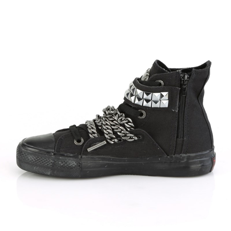 Demonia Deviant 110 Hi Top Miesten Tennarit Mustat Suomi | DT2-59465R4