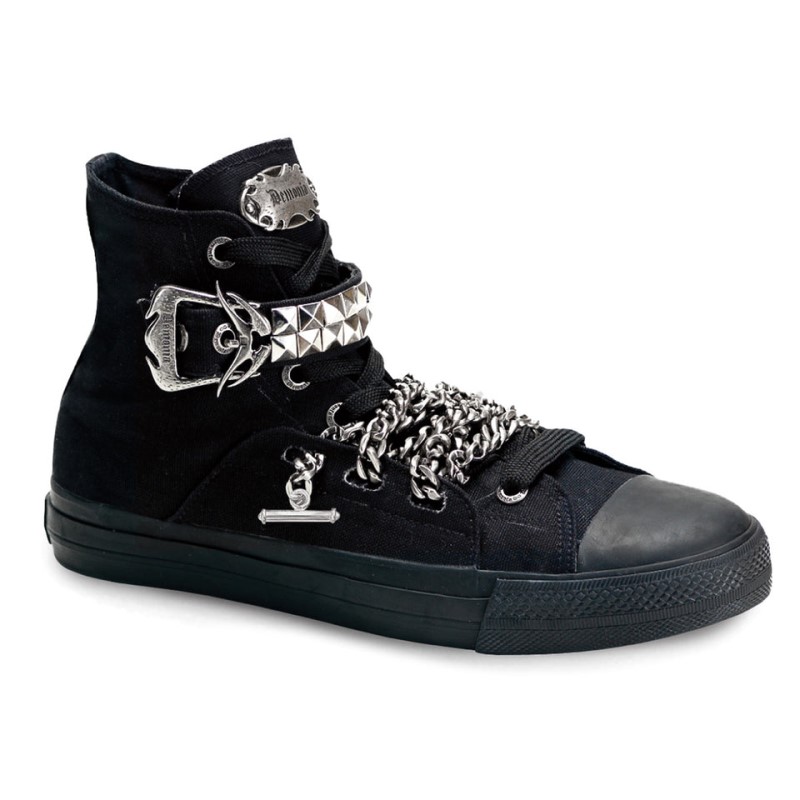 Demonia Deviant 110 Hi Top Miesten Tennarit Mustat Suomi | DT2-59465R4