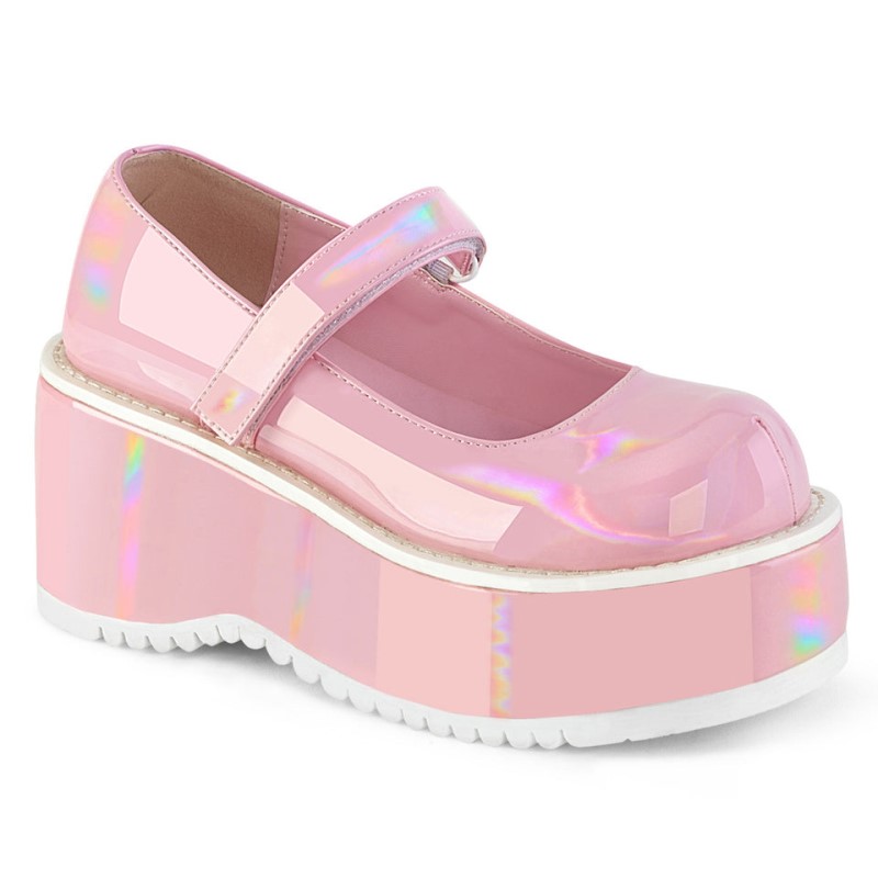 Demonia Dollie 01 Platform Naisten Mary Janes Pinkki Suomi | YK4-94389H1