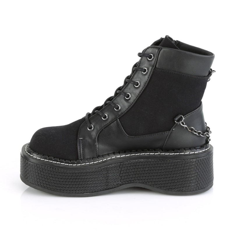 Demonia Emily 114 Platform Lace Up Naisten Nilkkurit Mustat Suomi | JP9-05230R6