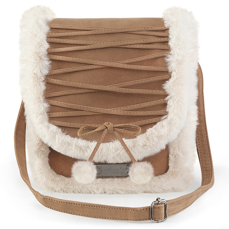 Demonia Faux Fur Crossbody Bag Asusteet Ruskea Suomi | GQ0-84688D1