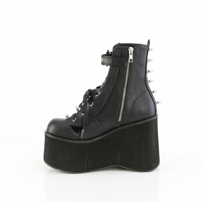 Demonia Kera 150 Platform Lace Up Naisten Nilkkurit Mustat Suomi | OM1-30833F3