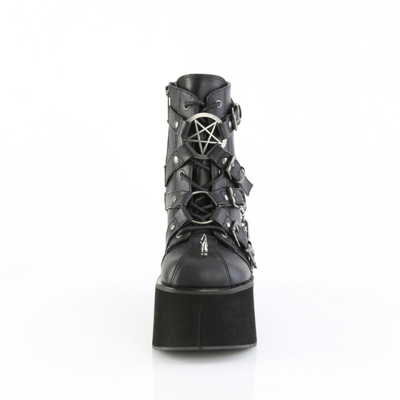 Demonia Kera 68 Platform Lace Up Naisten Nilkkurit Mustat Suomi | OA9-48074A8