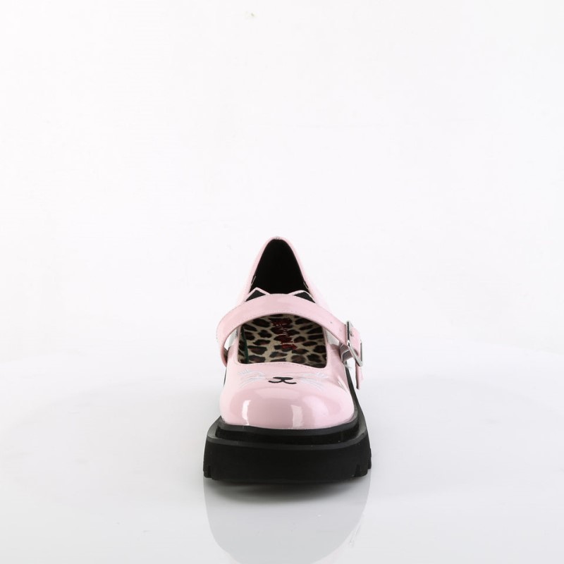 Demonia Renegade 56 Tiered Platform Naisten Mary Janes Pinkki Suomi | CI2-92029X8