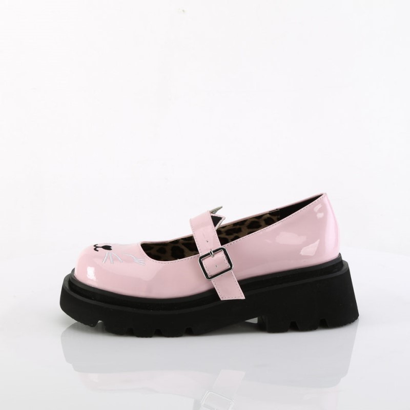 Demonia Renegade 56 Tiered Platform Naisten Mary Janes Pinkki Suomi | CI2-92029X8