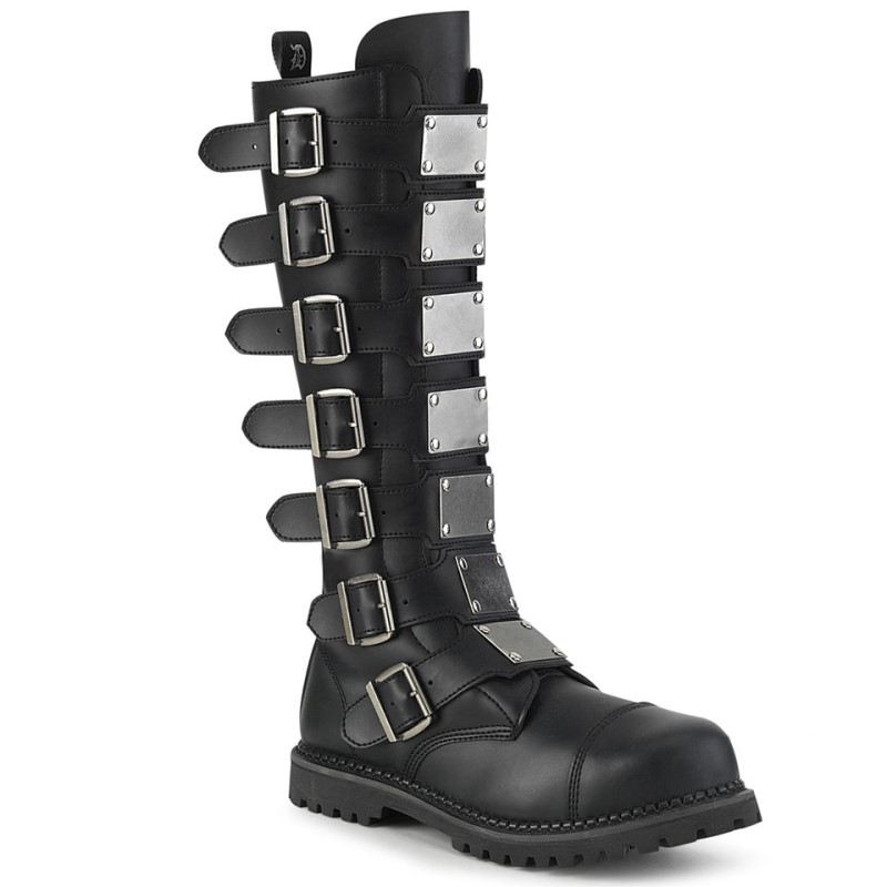 Demonia Riot 21mp Vegan Steel Toe Miesten Korkeat Saappaat Mustat Suomi | BM5-42904X0