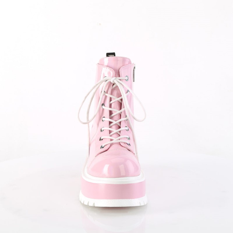 Demonia Slacker 55 Platform Lace Up Naisten Nilkkurit Pinkki Suomi | NF8-51705F7