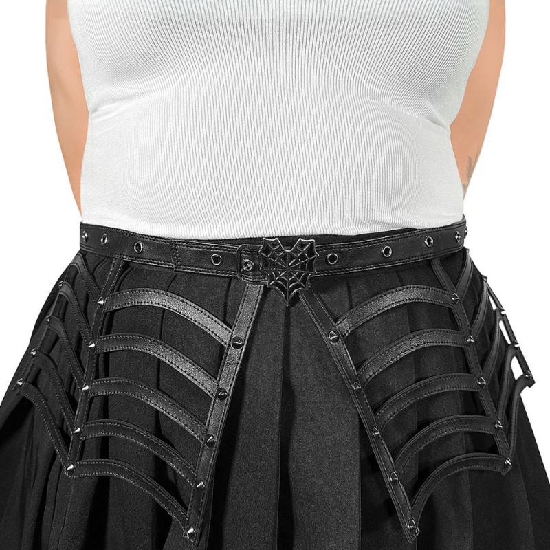 Demonia Spiderweb Cutout Belt Asusteet Mustat Suomi | OW8-25522V8