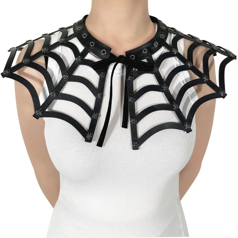 Demonia Spiderweb Cutout Collar Asusteet Mustat Suomi | FB2-53985L3