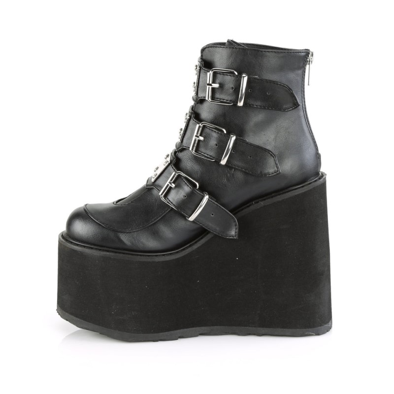 Demonia Swing 105 Wedge Platform Naisten Nilkkurit Mustat Suomi | TO9-06370F0