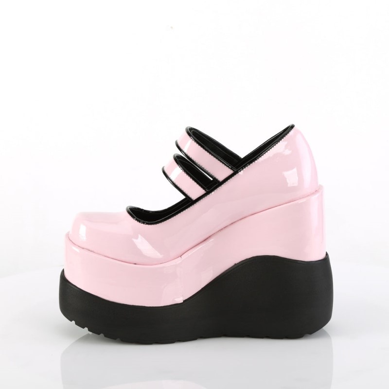 Demonia Void 37 Wedge Platform Naisten Mary Janes Pinkki Suomi | SX0-39753Z2