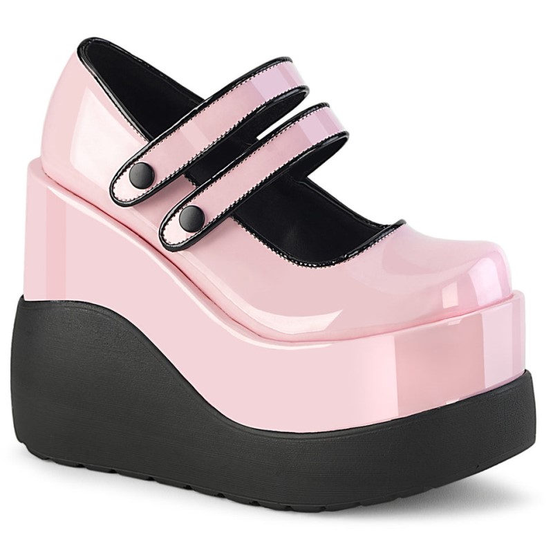 Demonia Void 37 Wedge Platform Naisten Mary Janes Pinkki Suomi | SX0-39753Z2