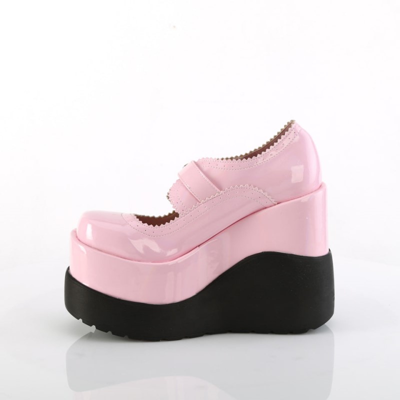 Demonia Void 38 Wedge Platform Naisten Mary Janes Pinkki Suomi | VW1-99259J6