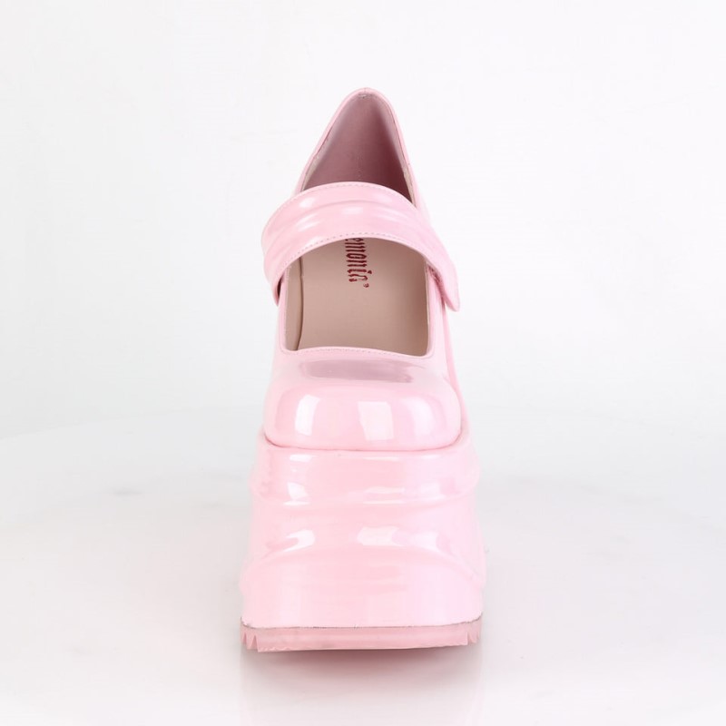 Demonia Wave 32 Wedge Platform Naisten Mary Janes Pinkki Suomi | MM0-12711I8